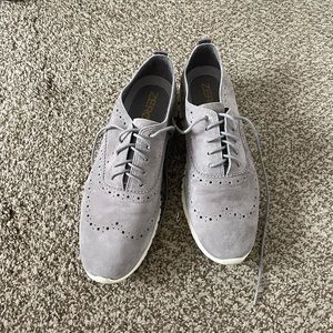 Cole Haan ZEROGRAND Wingtip Oxford Ironstone Suede Womens 9.